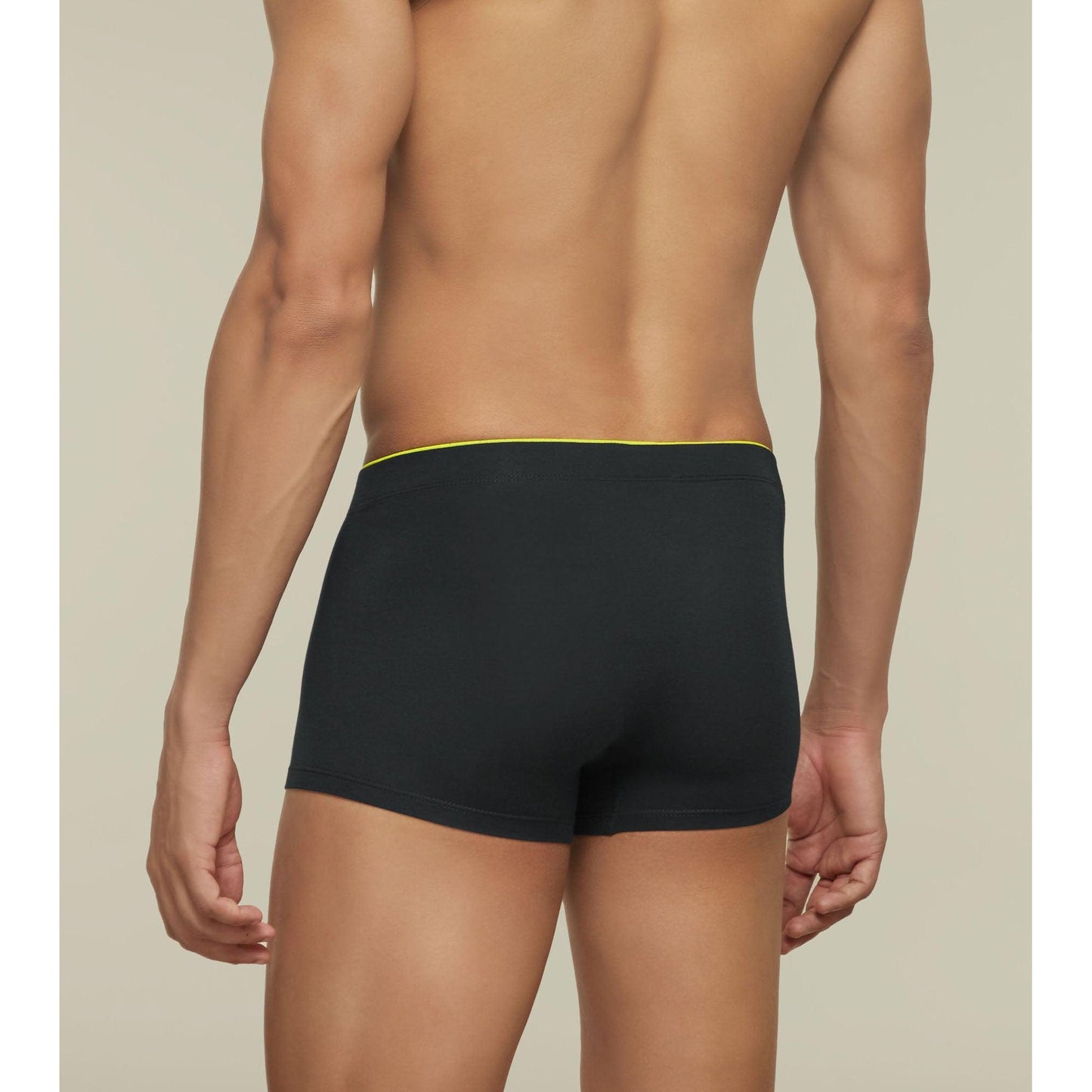 PACK OF 2 TENCEL™ TRUNKS- : UNO COLLECTION GRAPHITE GREY / BLACK KNIGHT