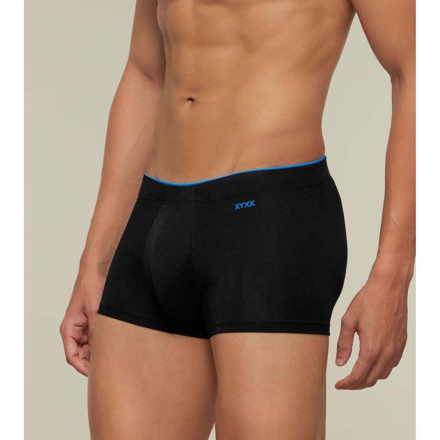 PACK OF 2 TENCEL™ TRUNKS- : UNO COLLECTION GRAPHITE GREY / BLACK KNIGHT