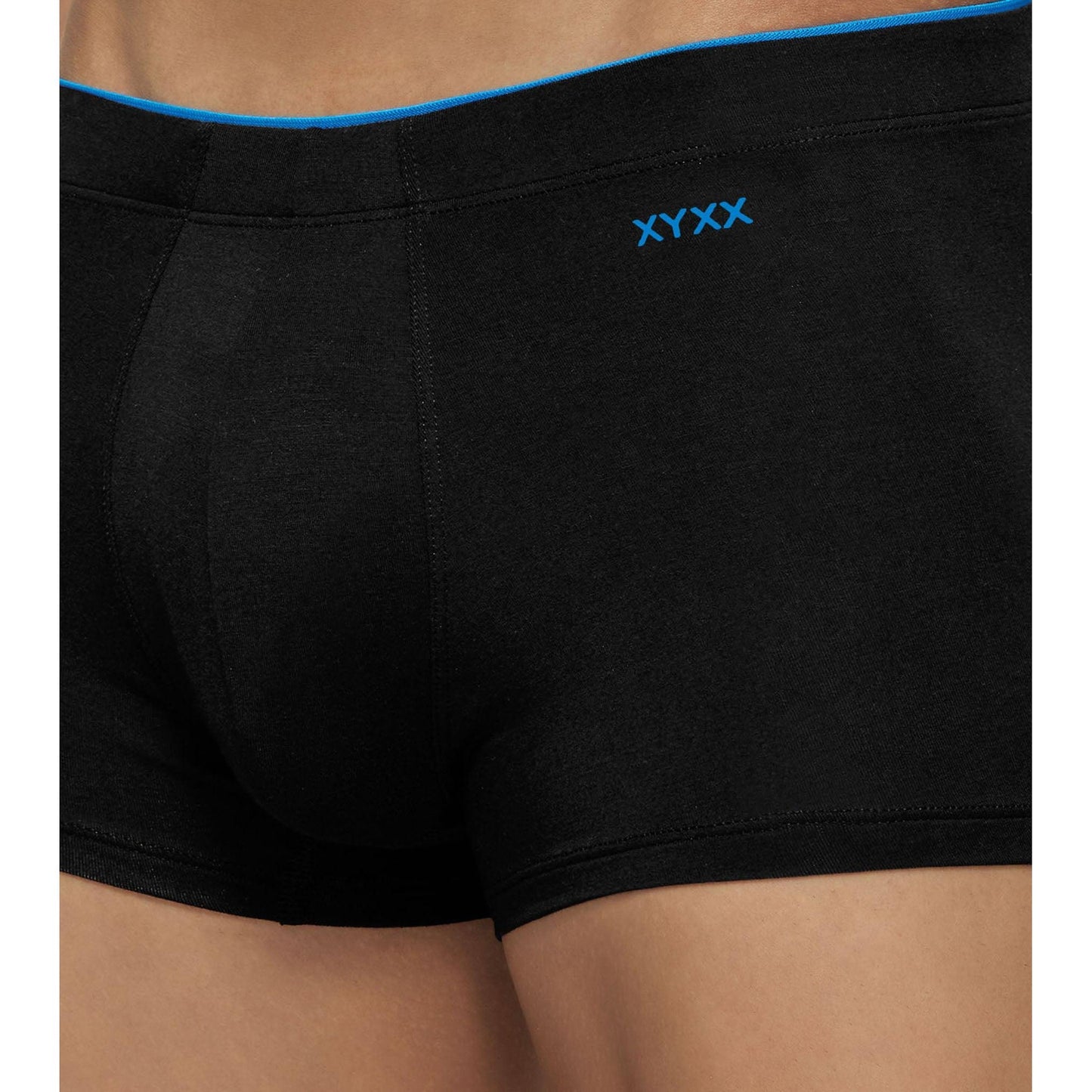 PACK OF 2 TENCEL™ TRUNKS- : UNO COLLECTION GRAPHITE GREY / BLACK KNIGHT