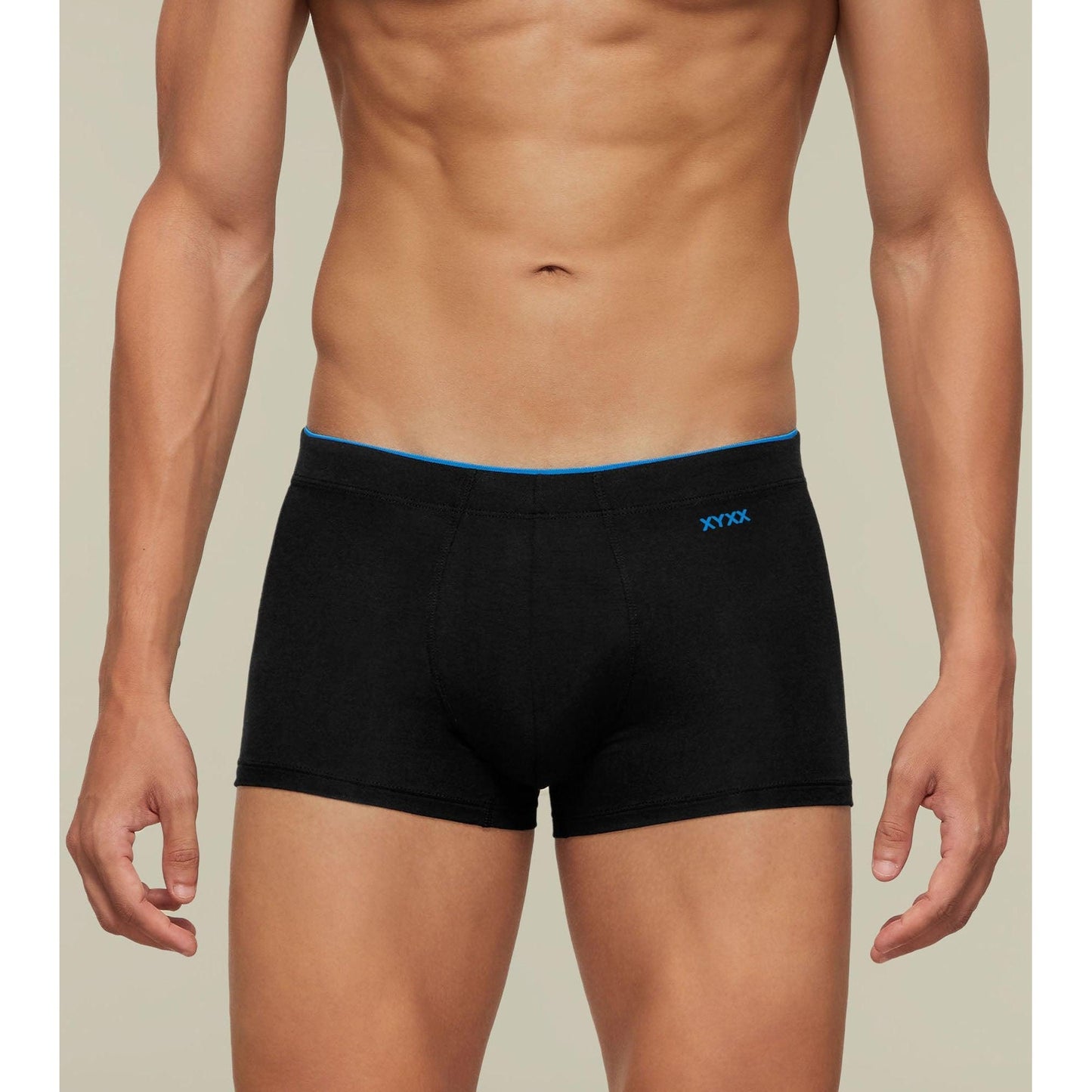 PACK OF 2 TENCEL™ TRUNKS- : UNO COLLECTION GRAPHITE GREY / BLACK KNIGHT