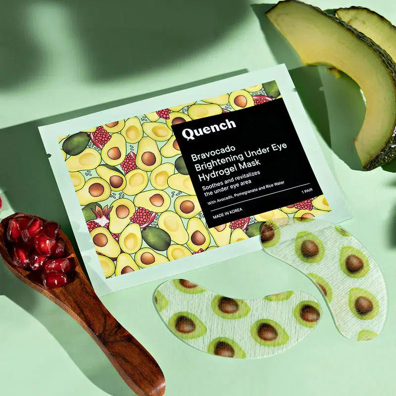 QUENCH BRAVOCADO BRIGHTENING UNDER EYE HYDROGEL MASK 4GM