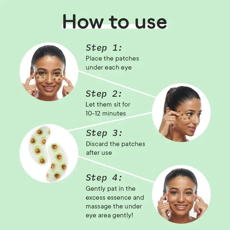 QUENCH BRAVOCADO BRIGHTENING UNDER EYE HYDROGEL MASK 4GM