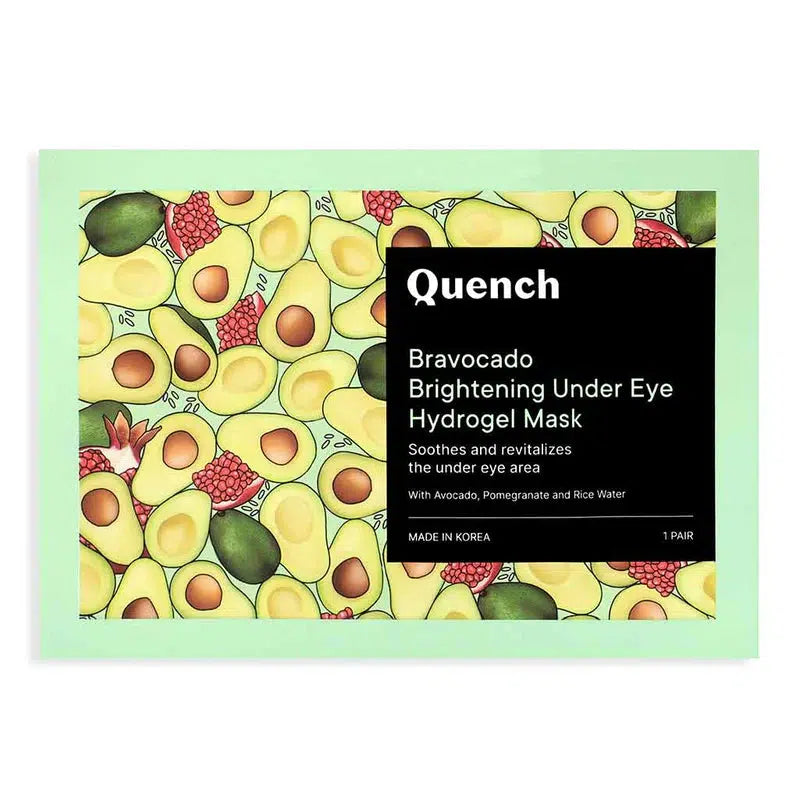 QUENCH BRAVOCADO BRIGHTENING UNDER EYE HYDROGEL MASK 4GM