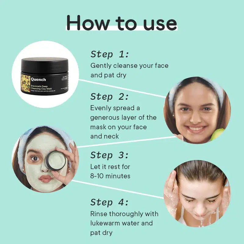 QUENCH BRAVOCADO DEEP CLEANSING CLAY MASK