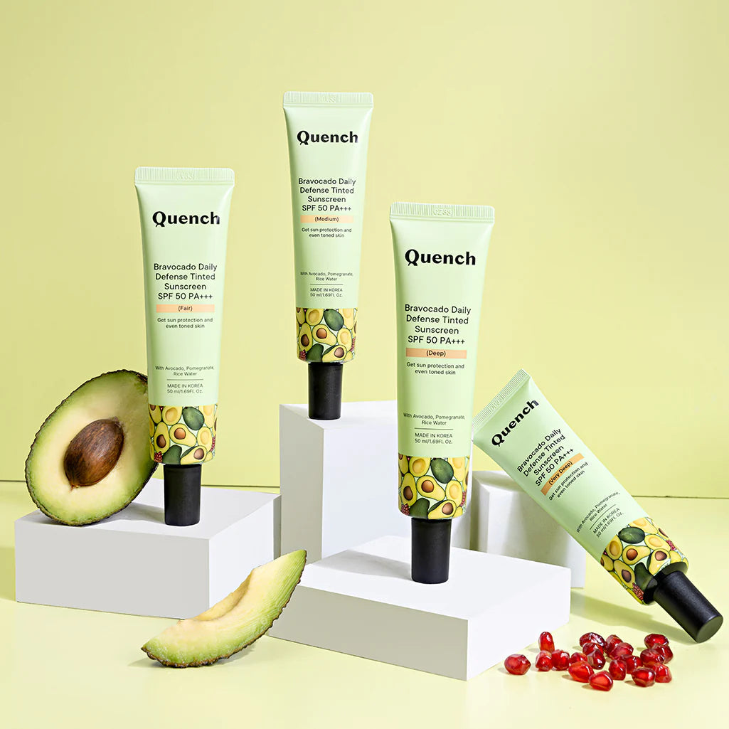 QUENCH BRAVOCADO (LIGHT) DAILY DEFENSE TINTED SUNSCREEN SPF 50 PA+++ 50ML