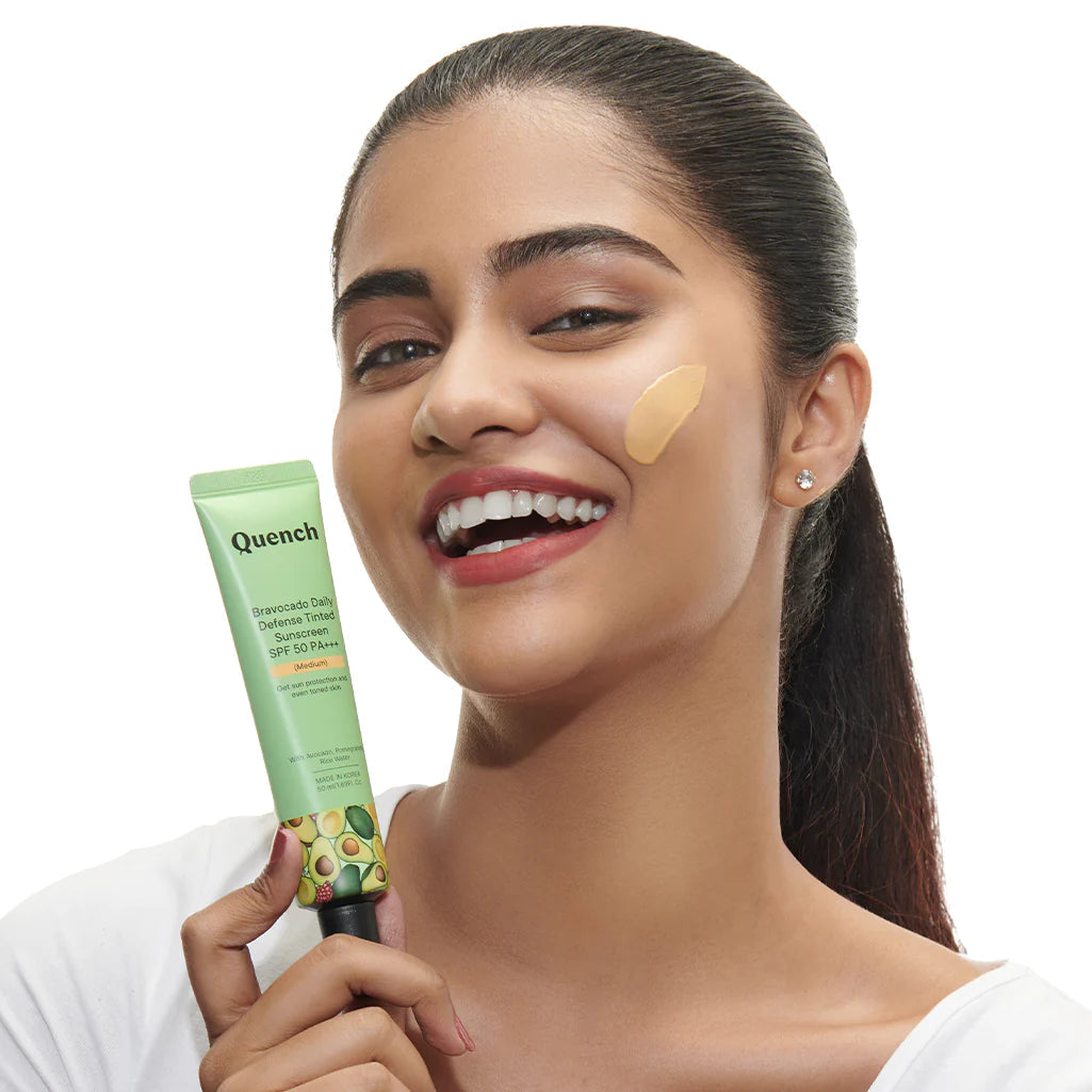 QUENCH BRAVOCADO (MEDIUM) DAILY DEFENSE TINTED SUNSCREEN SPF 50 PA+++ 50ML