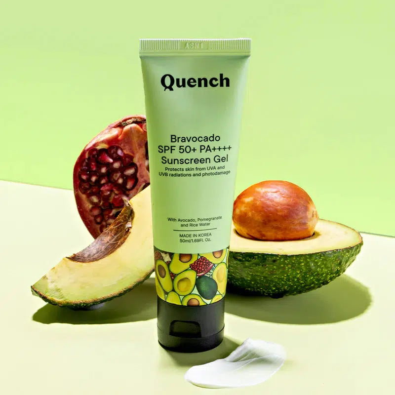 QUENCH BRAVOCADO SPF 50+ PA++++ SUNSCREEN GEL 50ML