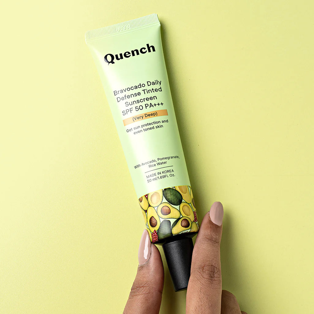 QUENCH BRAVOCADO (VERY DEEP) DAILY DEFENSE TINTED SUNSCREEN SPF 50 PA+++ 50ML