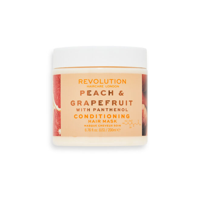 REVOLUTION HAIRCARE SHINE PEACH + GRAPEFRUIT WITH PANTHENOL HAIR MASK
