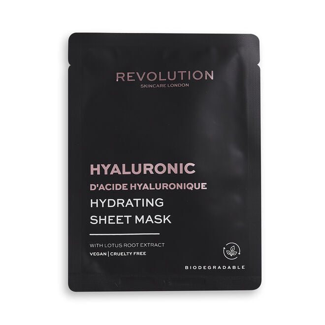 REVOLUTION SKINCARE BIODEGRADABLE HYALURONIC ACID SHEET MASK 5 Pack