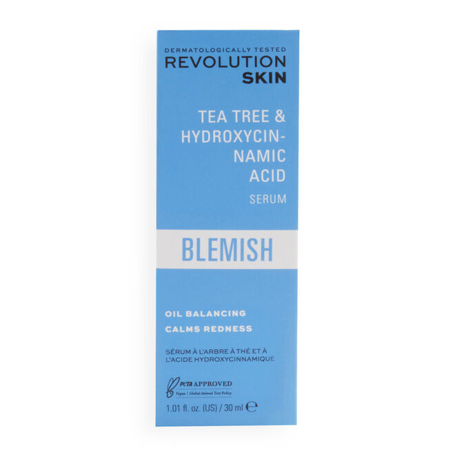 REVOLUTION SKINCARE TEA TREE & HYDROXYCINNAMIC ACID SERUM