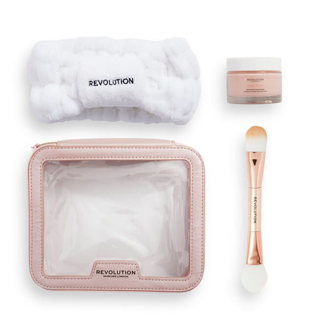 REVOLUTION SKINCARE THE PINK CLAY COLLECTION SKINCARE GIFT SET