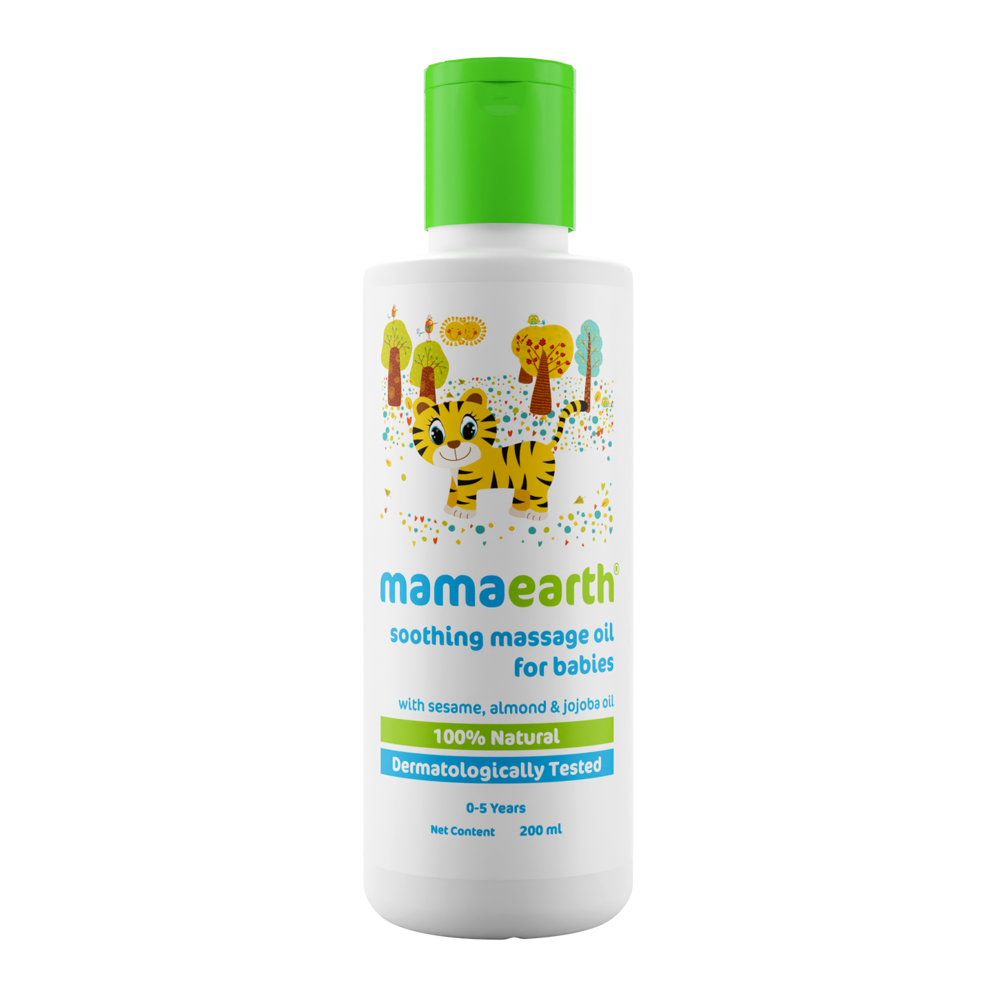 SOOTHING MASSAGE OIL FOR BABIES WITH SESAME, ALMOND AND JOJOBA OIL - 200ML