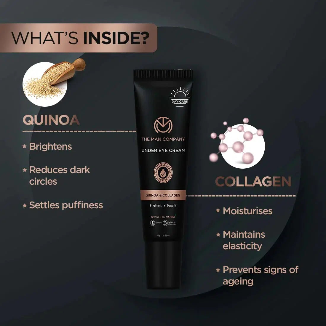UNDER EYE CREAM | QUINOA & COLLAGEN (15GM)