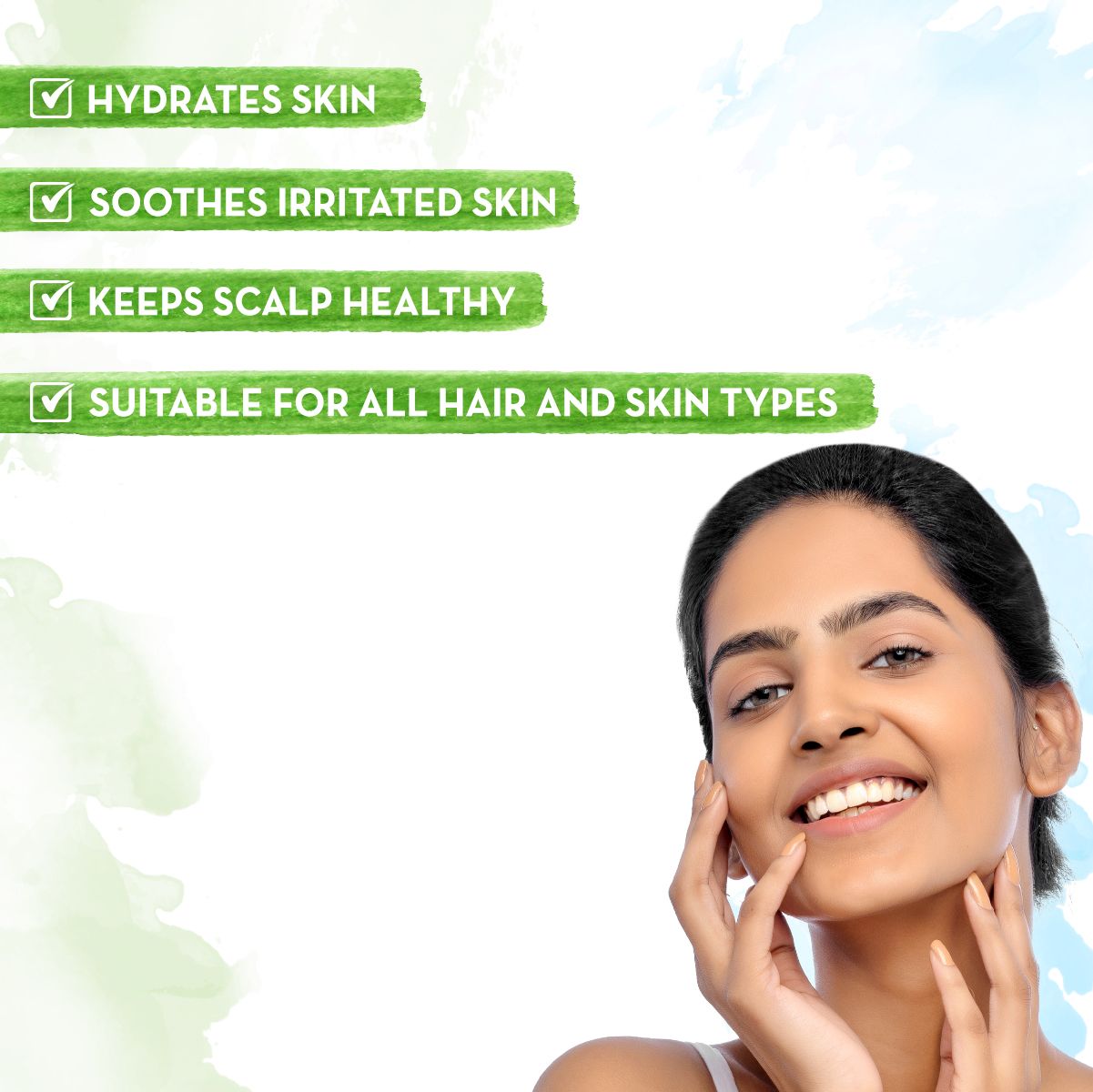 ALOE VERA GEL FOR SKIN AND HAIR - 300ML