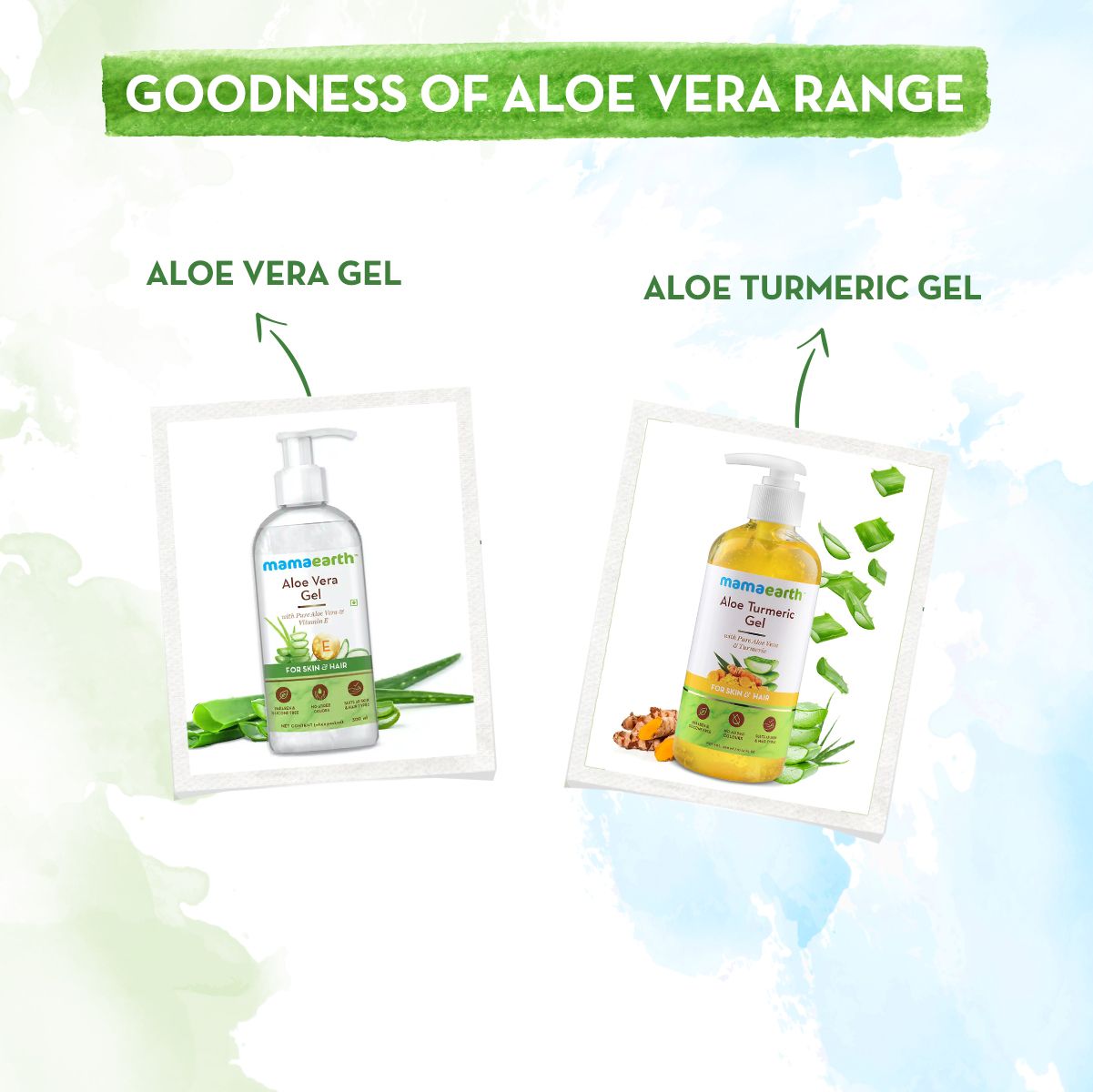 ALOE VERA GEL FOR SKIN AND HAIR - 300ML