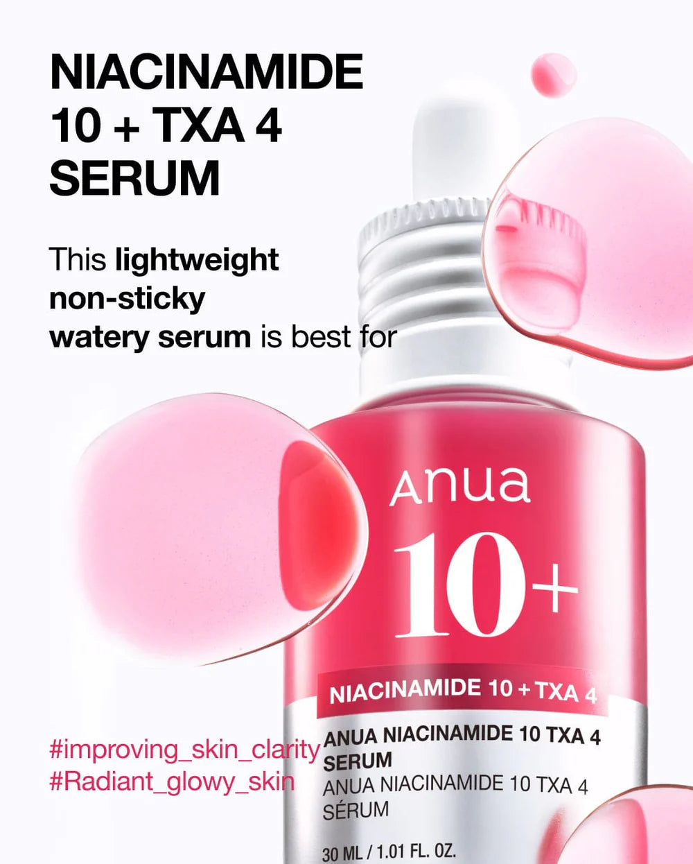 NIACINAMIDE 10%+TXA 4% DARK SPOT CORRECTING SERUM 30ML