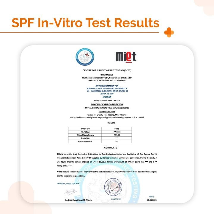 1% HYALURONIC LONG LASTING SUNSCREEN 50G