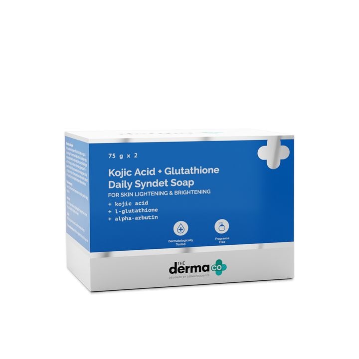 KOJIC ACID + L-GLUTATHIONE DAILY SYNDET SOAP 75G X 2 (PACK OF 2)