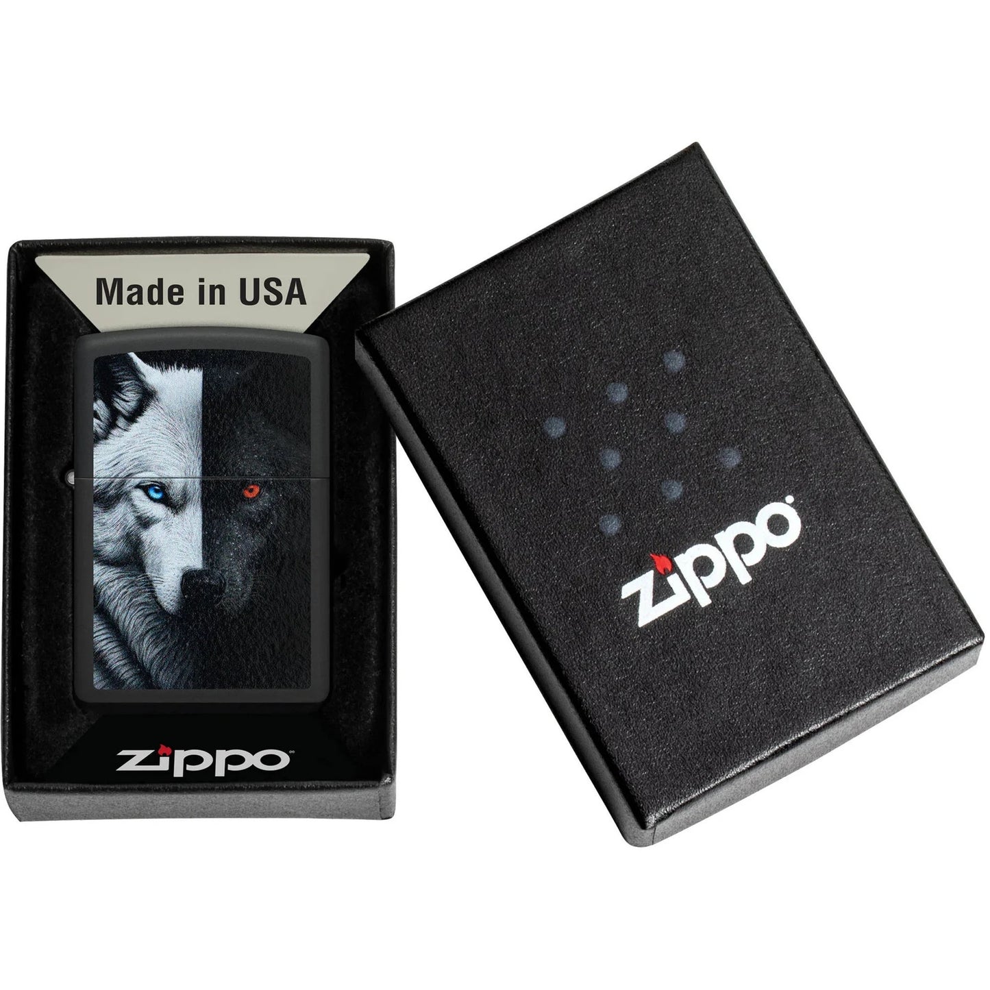 Zippo Wolf Black