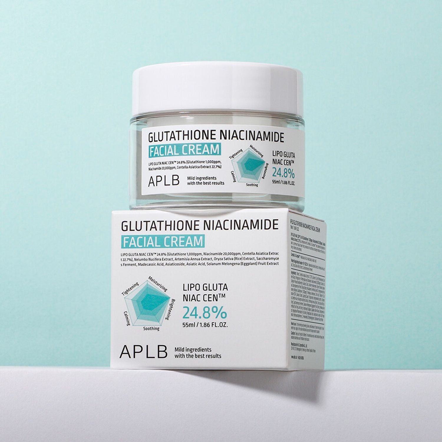 APLB Glutathione Niacinamide Facial Cream 55ml – Quadis Mauritius