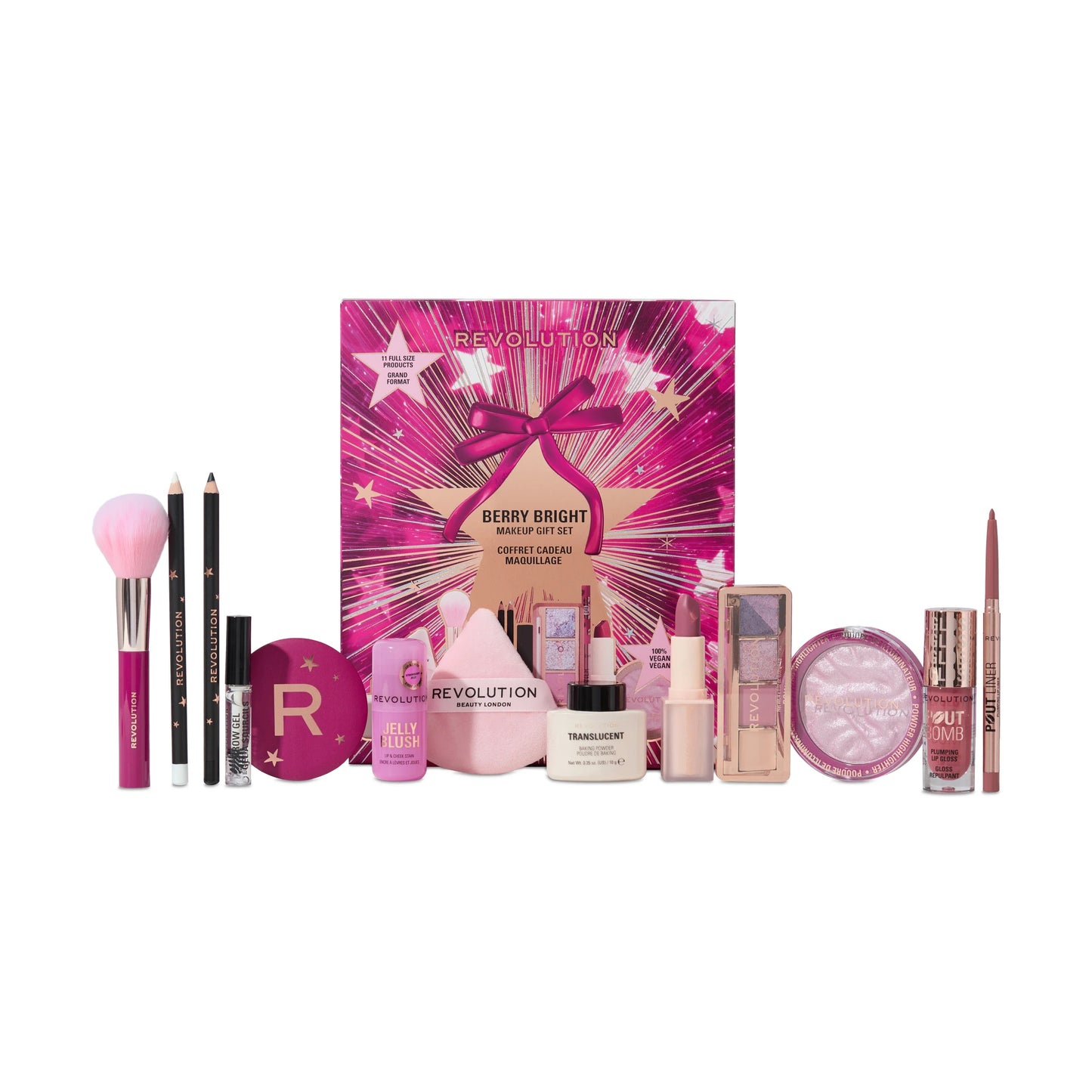 REVOLUTION BERRY BRIGHT BEAUTY MAKE UP SET