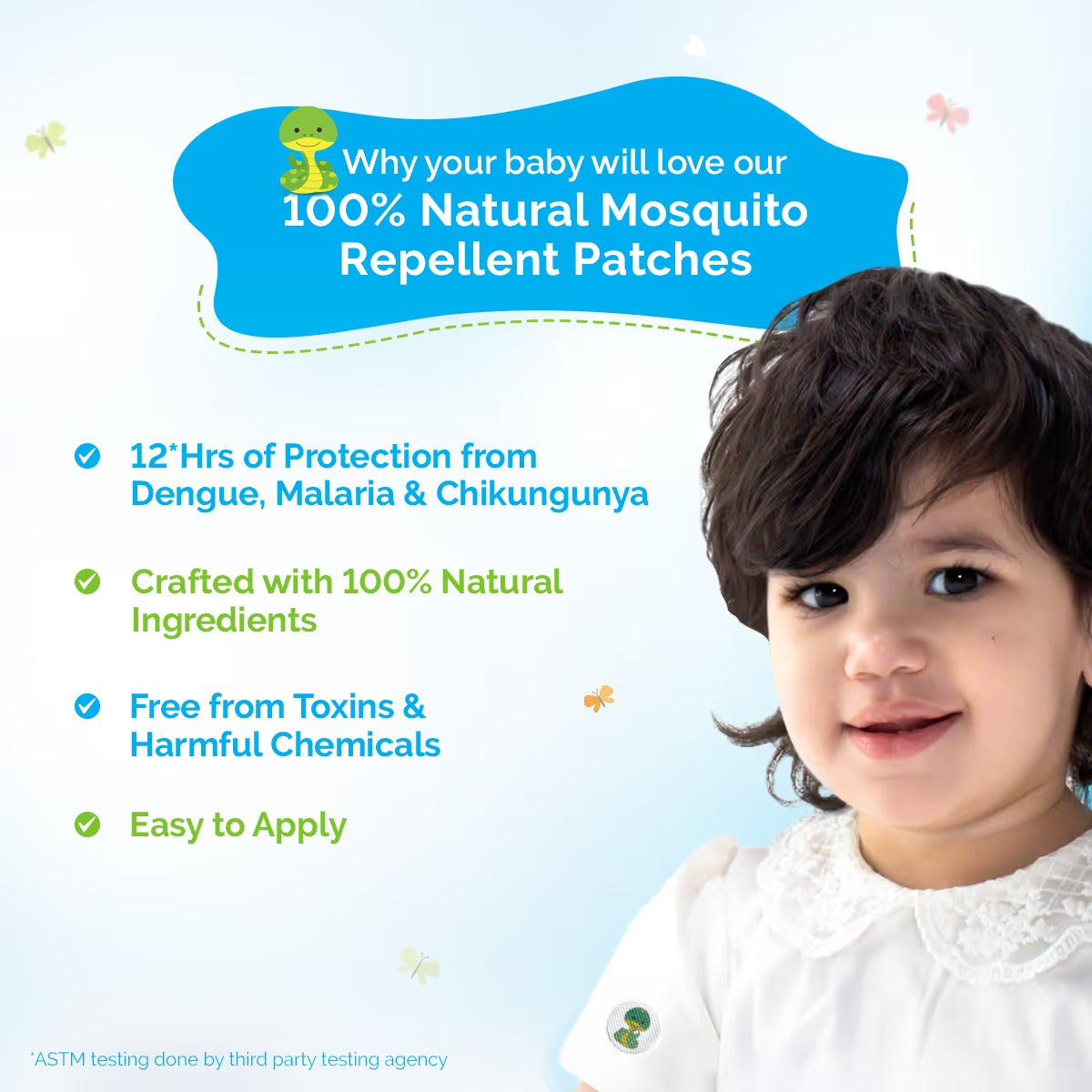NATURAL MOSQUITO REPELLENT PATCHES 24PCS