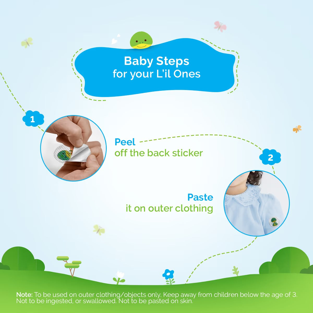 NATURAL MOSQUITO REPELLENT PATCHES 24PCS