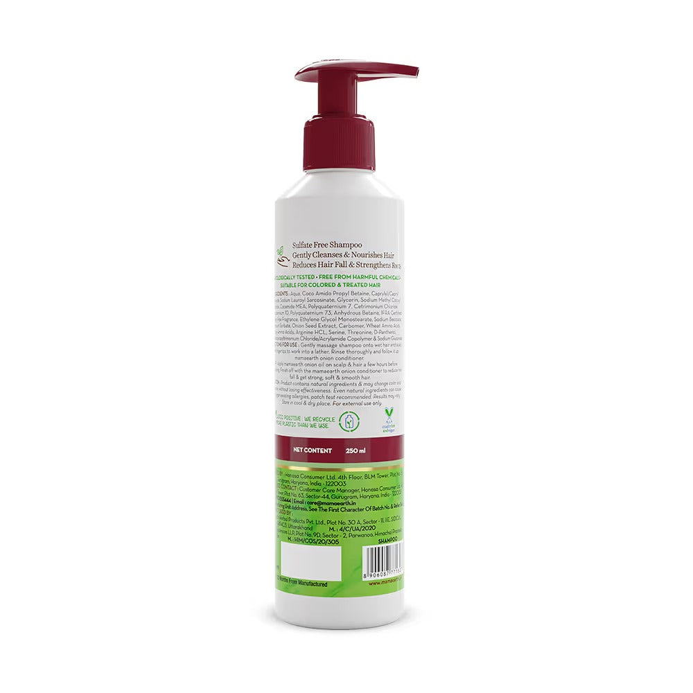 ONION SHAMPOO FOR HAIR GROWTH AND HAIR FALL CONTROL WITH ONION OIL AND PLANT KERATIN 250 ML