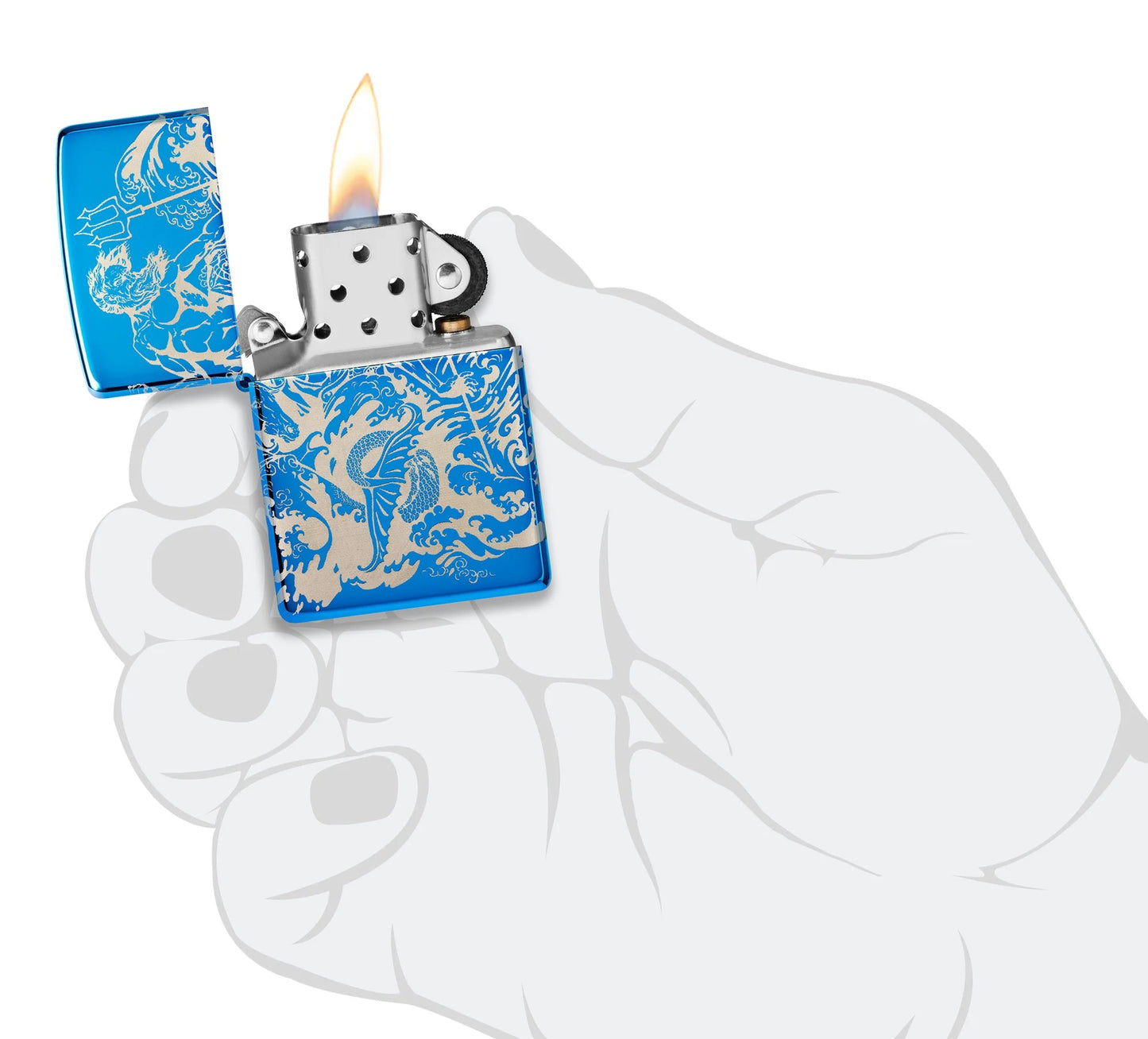 Zippo Atlantis Design (Blue)