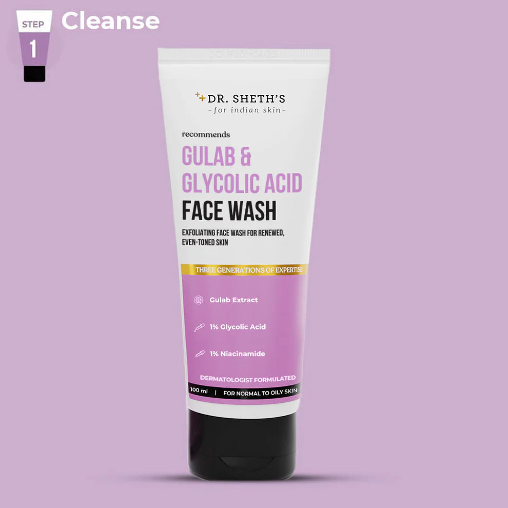 GULAB & GLYCOLIC ACID FACE WASH 100G