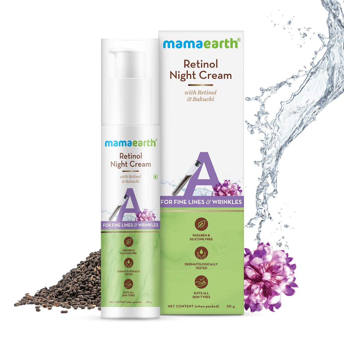 RETINOL NIGHT CREAM FOR WOMEN FOR ANTI AGING, FINE LINES AND WRINKLES 50G