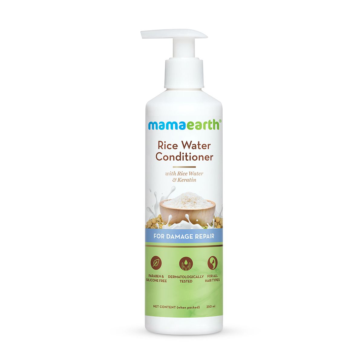 RICE WATER CONDITIONER WITH RICE WATER AND KERATIN FOR DAMAGED HAIR 250ML