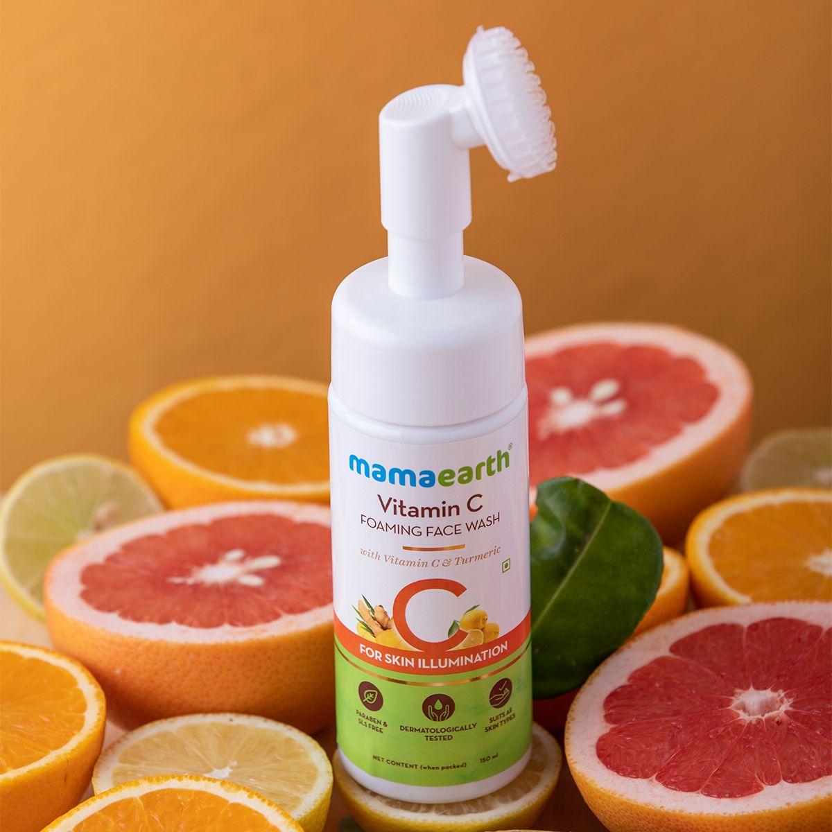 VITAMIN C FOAMING FACE WASH WITH VIT C AND TURMERIC FOR SKIN ILLUMINATION 150ML