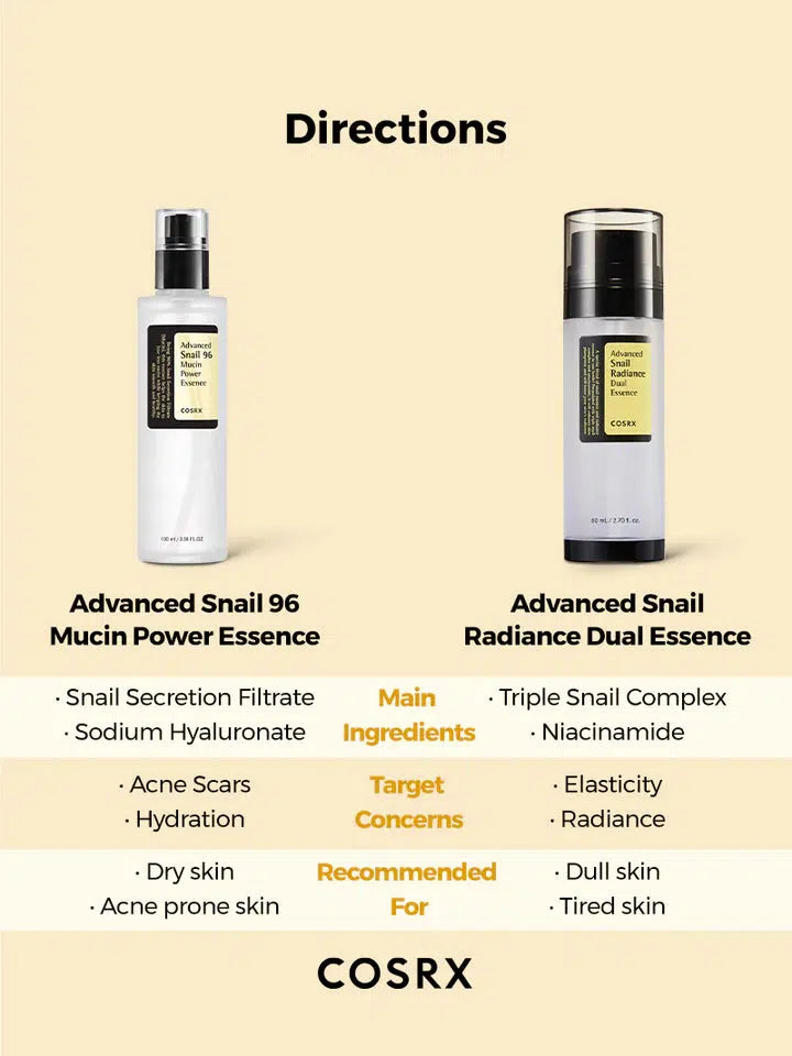 ADVANCED SNAIL RADIANCE DUAL ESSENCE 80ML
