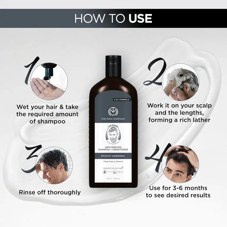 ANTI-GRAYING HAIR SHAMPOO + CONDITIONER