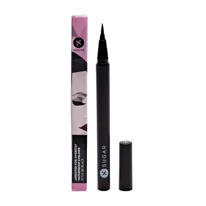 ARRESTED FOR OVERSTAY WATERPROOF EYELINER - 01 I'LL BE BLACK