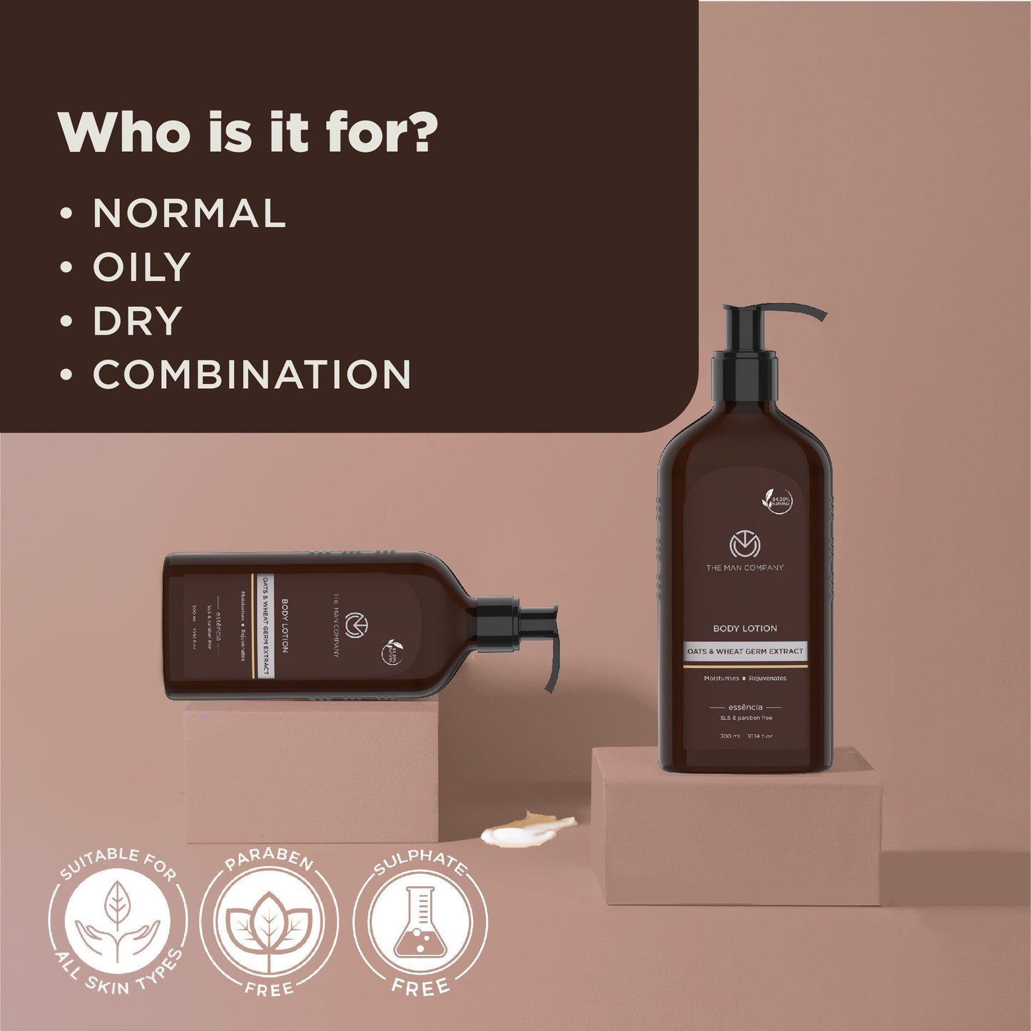 BODY LOTION | OATS AND WHEAT GERM EXTRACT 300ML