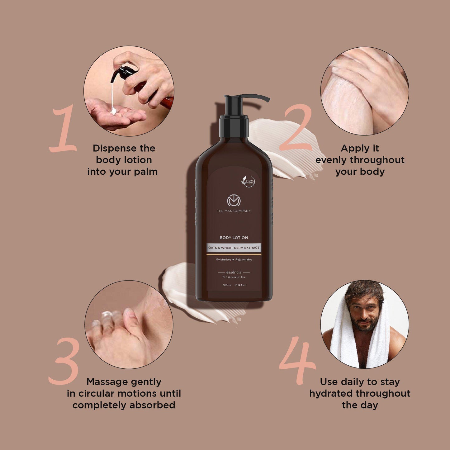 BODY LOTION | OATS AND WHEAT GERM EXTRACT 300ML