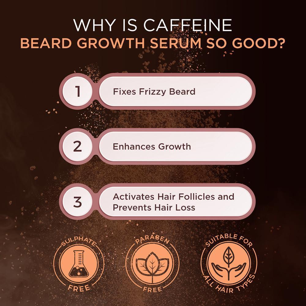 CAFFEINE BEARD GROWTH SERUM | COFFEE ARABICA & BIOTIN 30ML