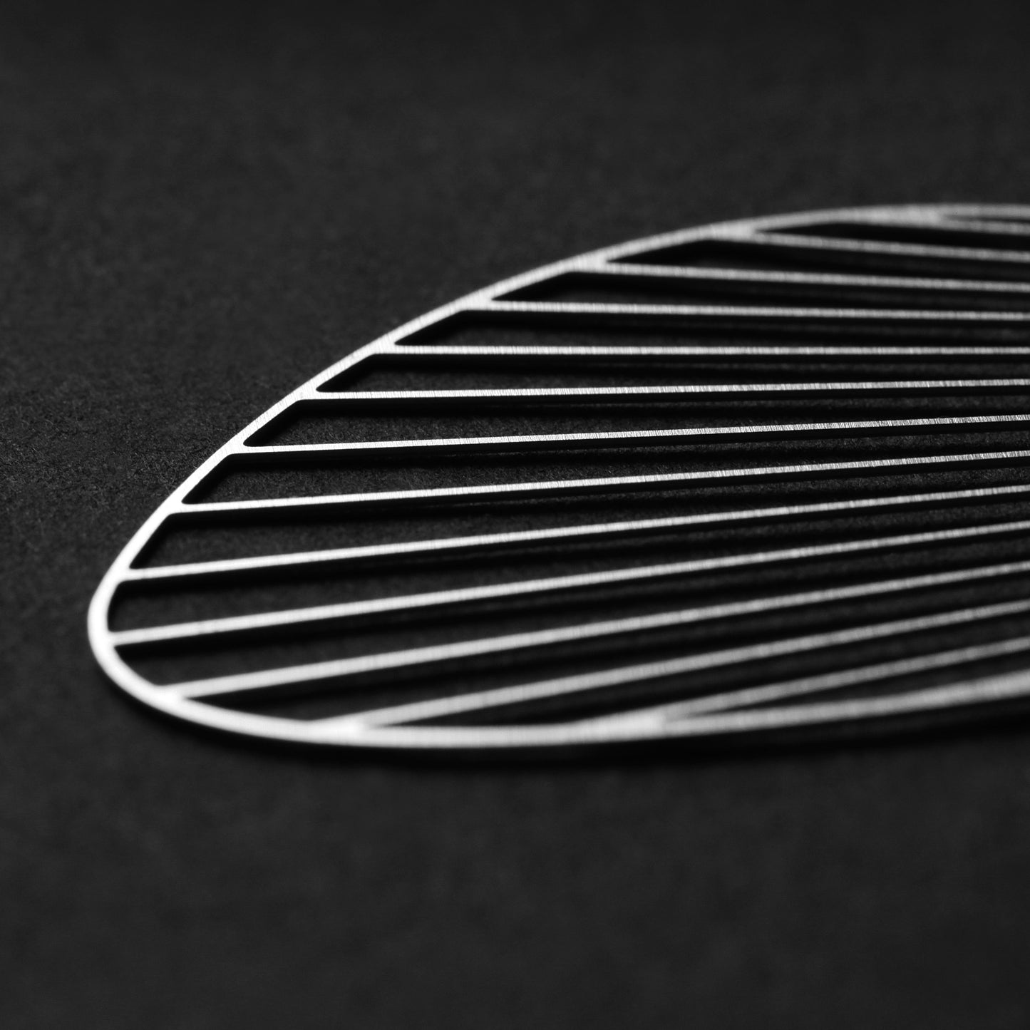 FAN EARRINGS MEDIUM SILVER