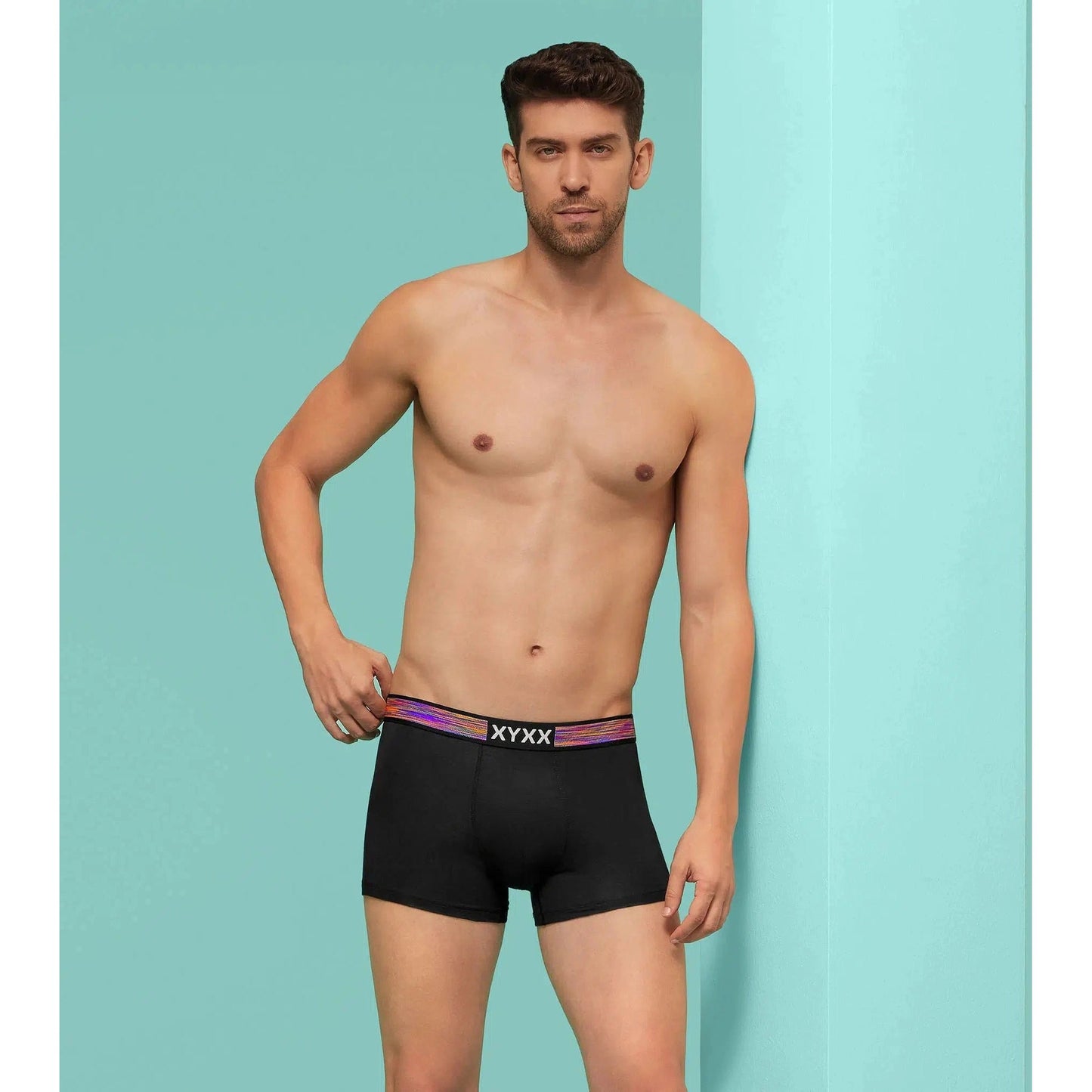 PACK OF 2 TENCEL™ TRUNKS- : HUES BLACK KNIGHT / URBAN BLACK