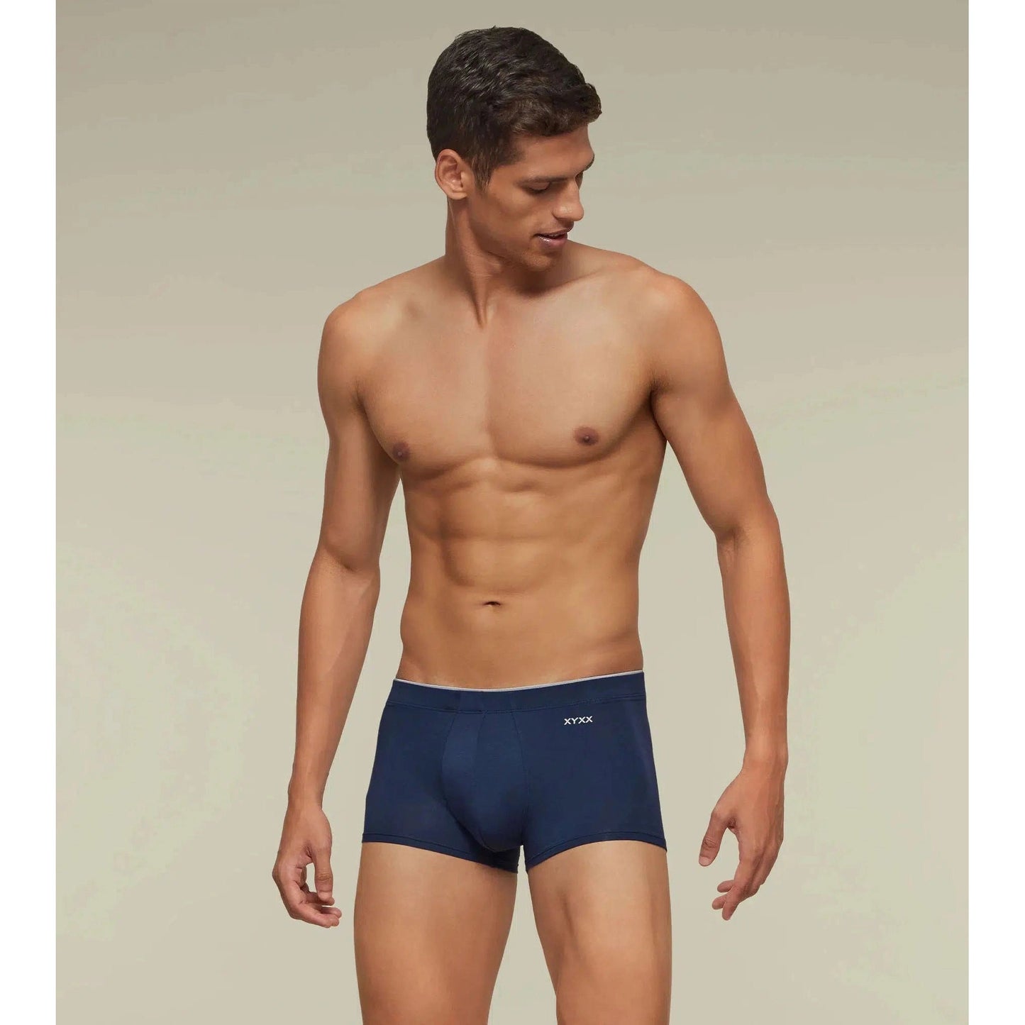 PACK OF 2 TENCEL™ TRUNKS- : UNO ASH GREY / ESTATE BLUE
