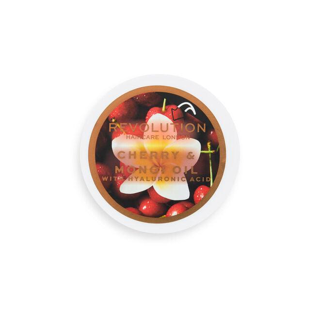 REVOLUTION HAIRCARE SMOOTHING CHERRY + MANOI OIL WITH HYALURONIC ACID HAIR MASK