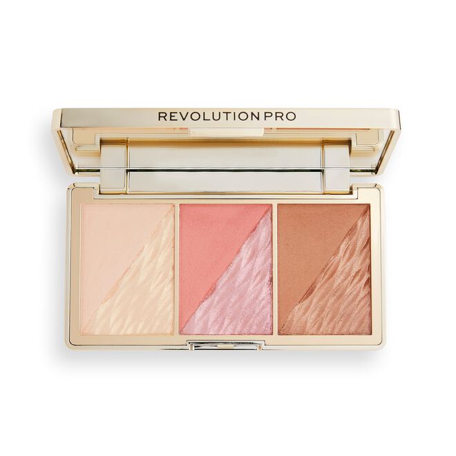 REVOLUTION PRO CRYSTAL LUXE FACE PALETTE ROSE FRESCO