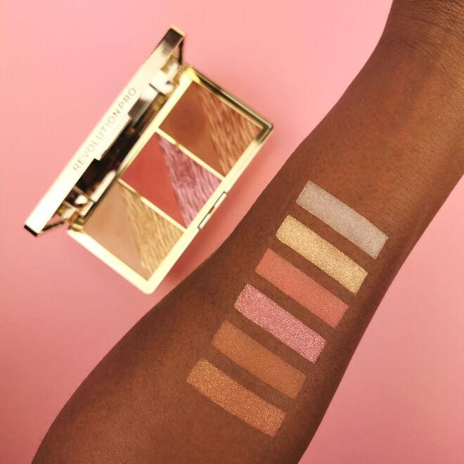 REVOLUTION PRO CRYSTAL LUXE FACE PALETTE ROSE FRESCO