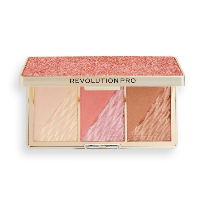 REVOLUTION PRO CRYSTAL LUXE FACE PALETTE ROSE FRESCO