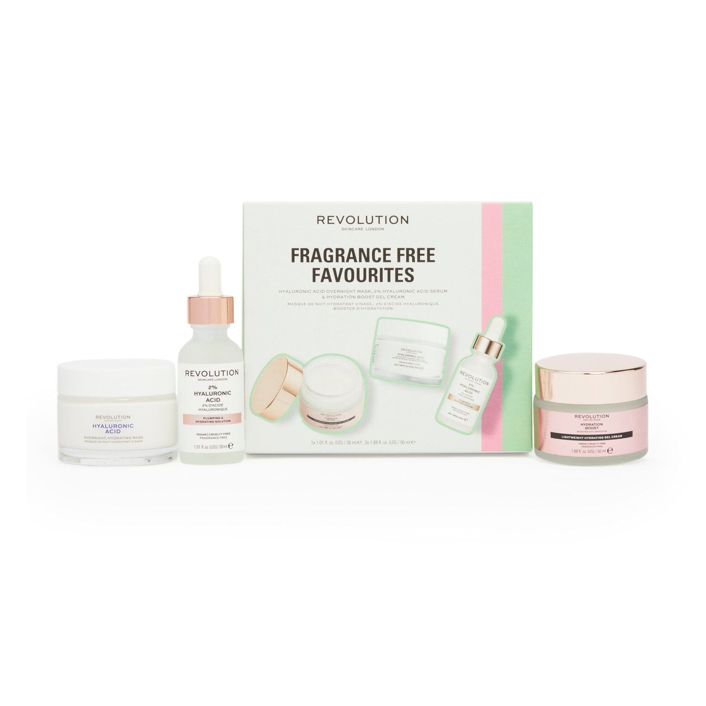 REVOLUTION SKINCARE FRAGRANCE FREE FAVOURITES COLLECTION