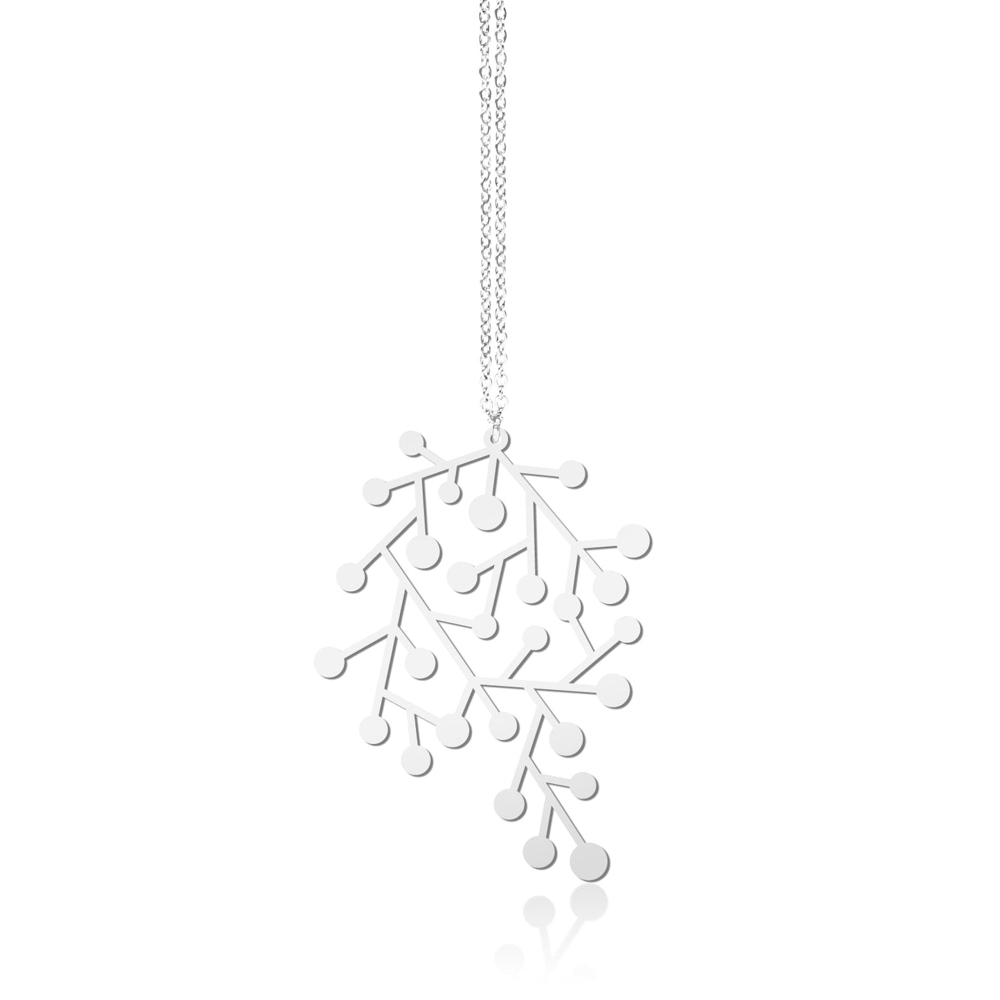 SNOWDAYS PENDANT SMALL SILVER WITH CHAIN