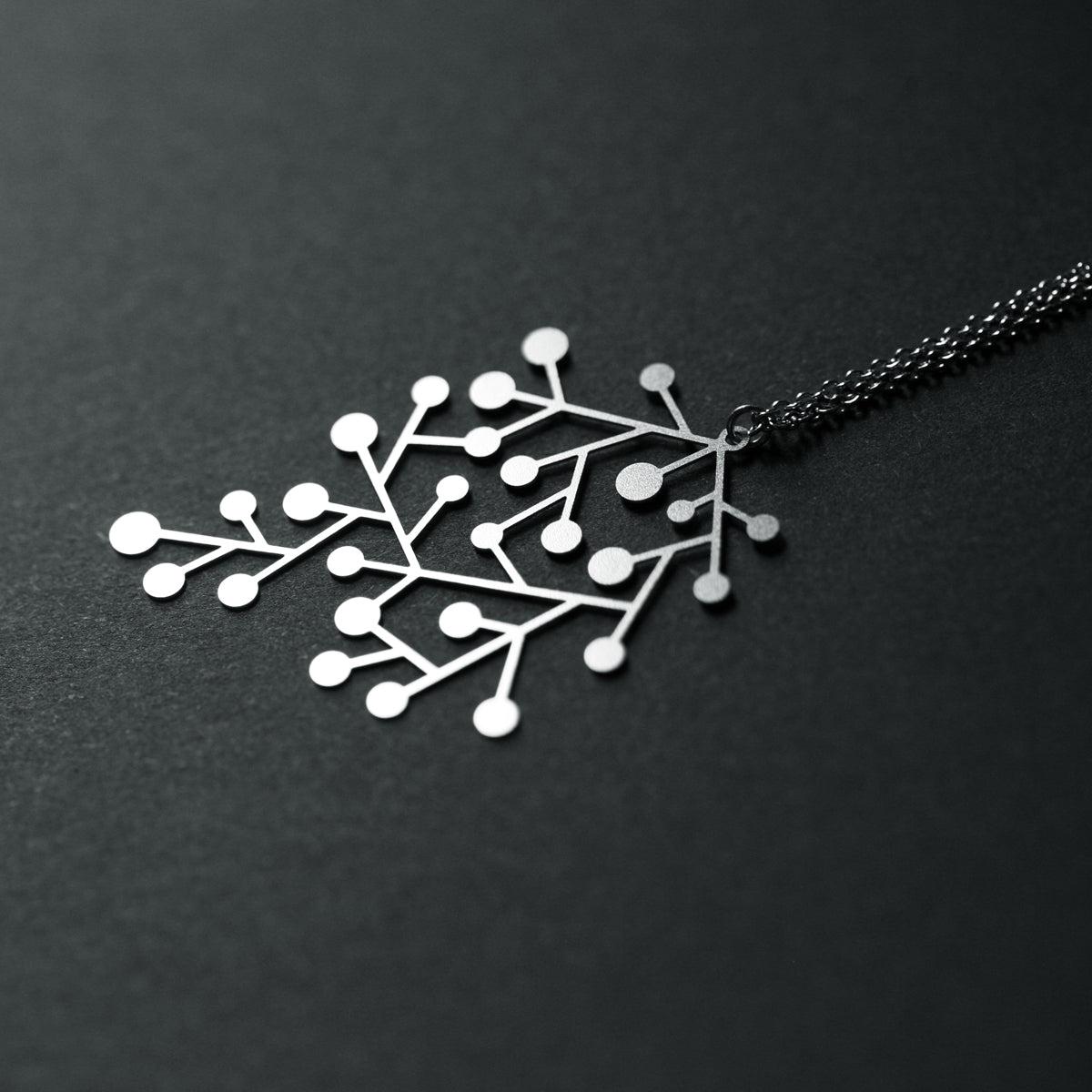 SNOWDAYS PENDANT SMALL SILVER WITH CHAIN